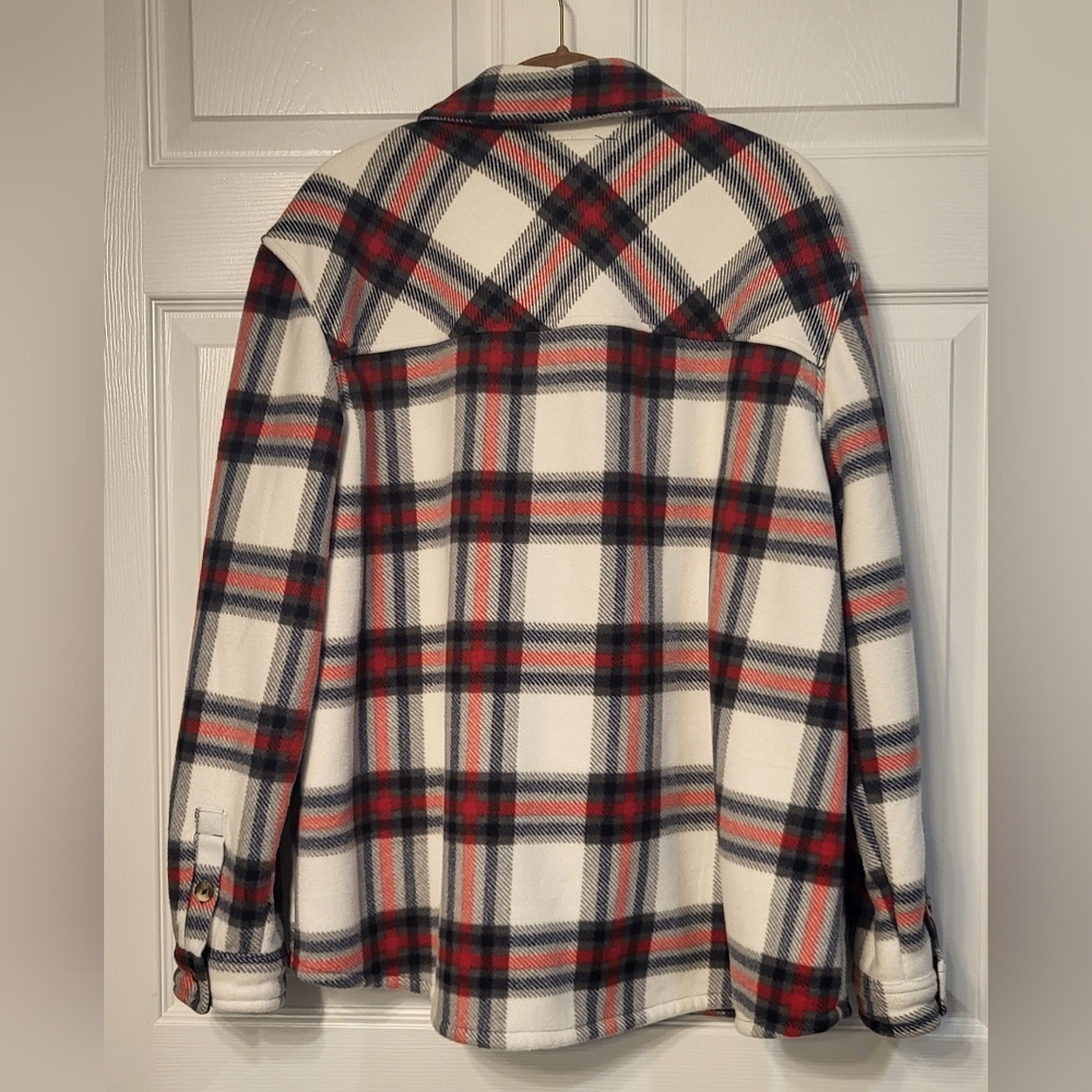 Sage Collective Red and Tan Shacket Size XL - Picture 4 of 9